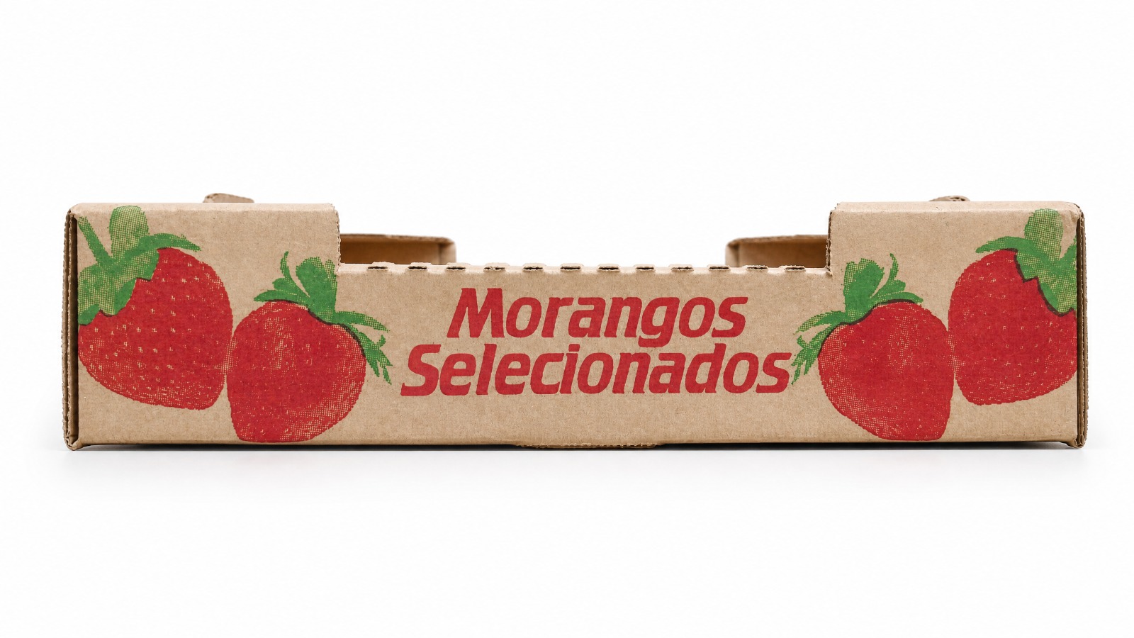 Morangos Selecionados — Kraft Vermelho