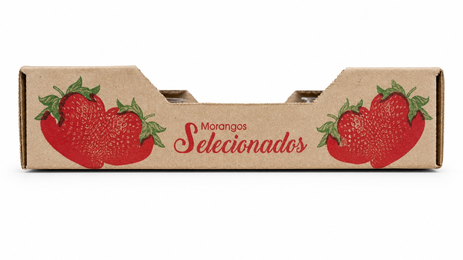 Morangos Selecionados — Vintage Cursivo
